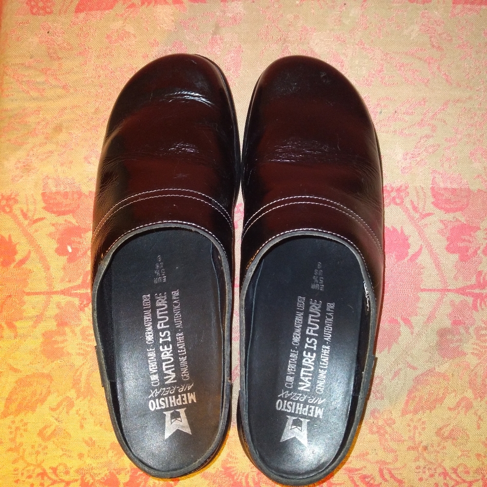 Mephisto Geike Patent Leather Clogs Original Box - 8 - Picture 4 of 7